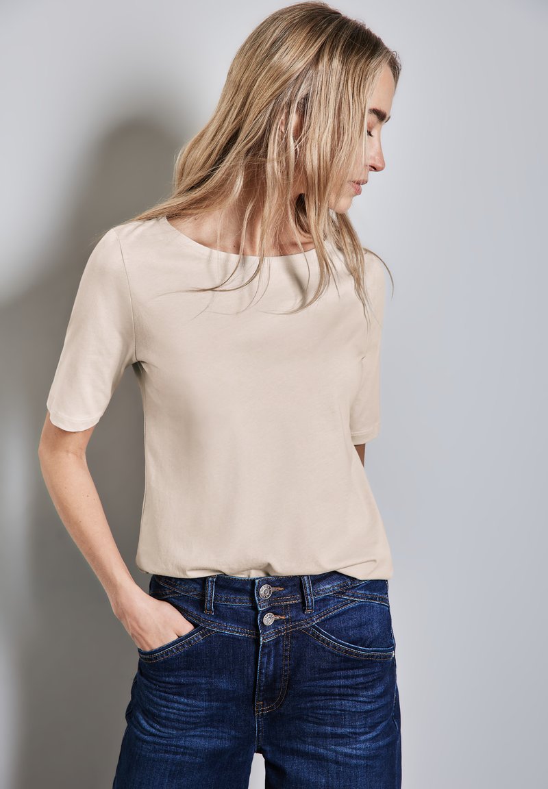 Street One SOFTES - Jednoduché tričko - beige