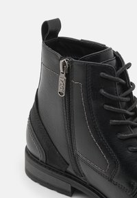 Lee BLAKE - Bottines à lacets - triple black