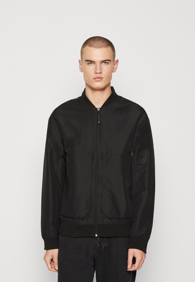 TOM TAILOR DENIM RELAXED JACKET - Bomber Jacket - black - Zalando.co.uk