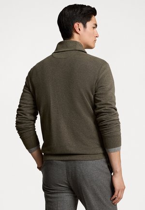 LUXURY JERSEY SHAWL-COLLAR PULLOVER - Svetr - wilson olive heather