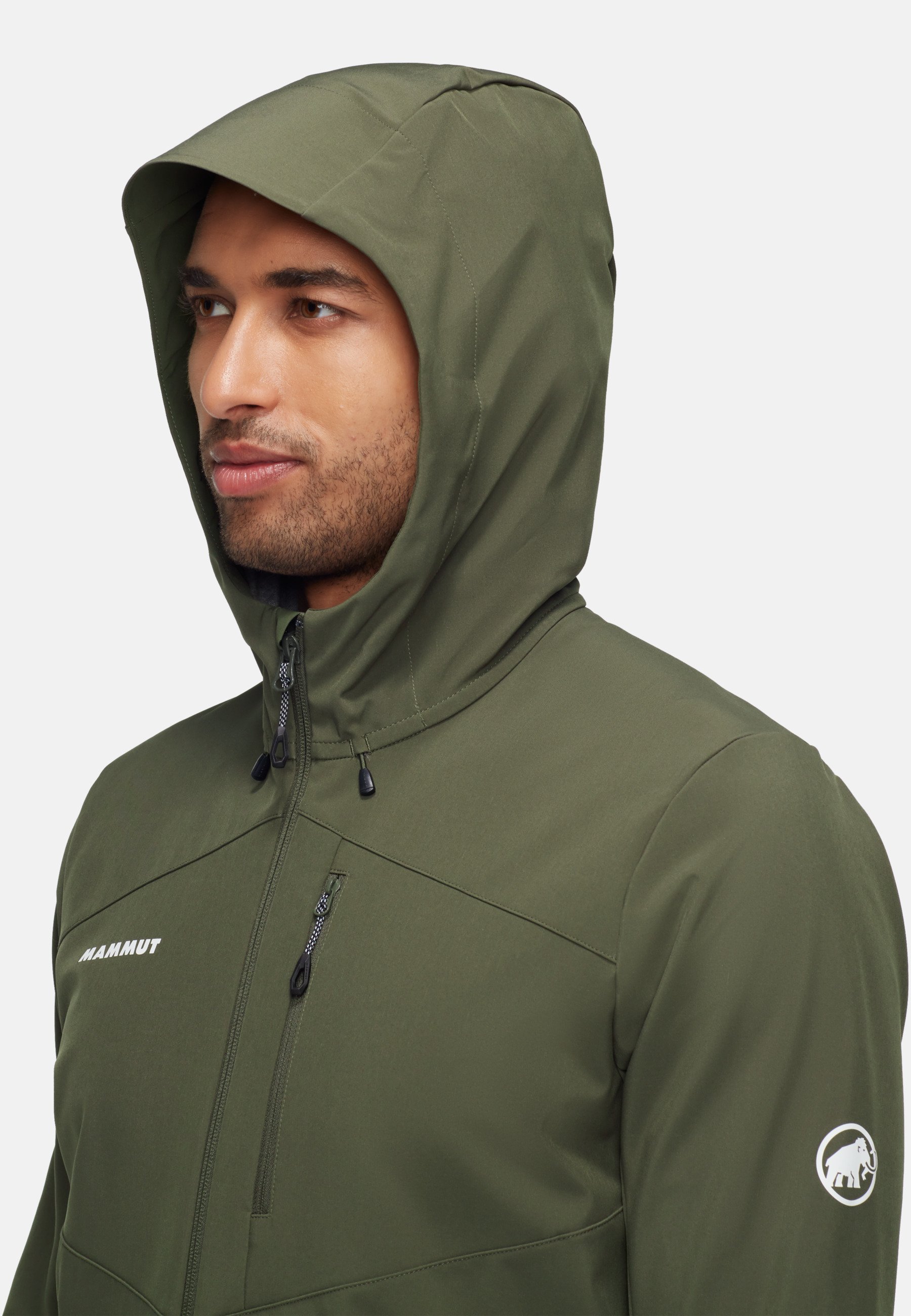 Mammut OUTDOOR SO HOODED - Soft shell jacket - dark marsh/green Mammut OUTDOOR SO HOODED - Soft shell jacket - dark marsh/green