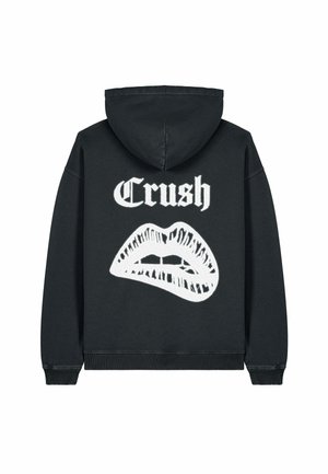 CRUSH BACK PRINT VINTAGE - Sweat à capuche - black denim