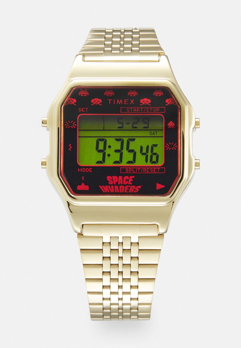 Timex T80 SPACE INVADERS UNISEX Digital watch goldcoloured