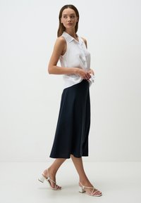 Jimmy Key HIGH WAIST MIDI  - Jupe trapèze - dark blue