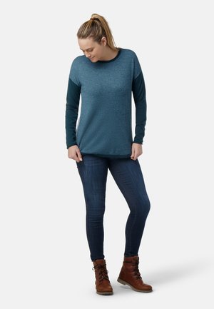 WOMEN'S SHADOW PINE COLORBLOCK SWEATER - Long sleeved top - mistbluetwlght bluemarl