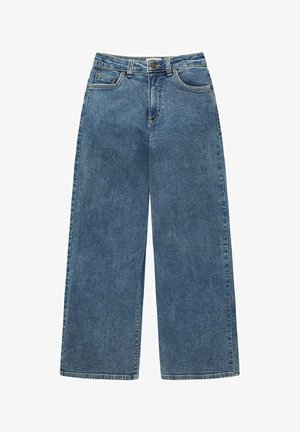 TOM TAILOR WIDE LEG - Flared Jeans - blue denim