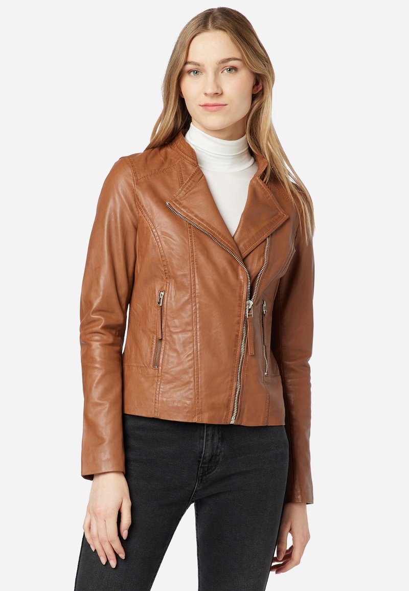 Damen Leichte Jacken | Ricano RYLEE Lederjacke cognac - MZ92738 Damen Leichte Jacken | Ricano RYLEE Lederjacke cognac - MZ92738