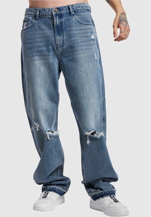 DISTRESSED BAGGY FIVE POCKET  - Jeans Relaxed Fit - vintage indigo