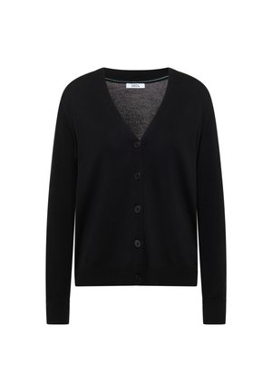 Cecil, CARDIGAN MIT V-NECK UND KNOPFLEISTE - Chaqueta de punto - black