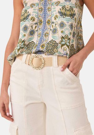 Nekane CON HEBILLA DE FLORES BLANCAS - Cinturón - blanco