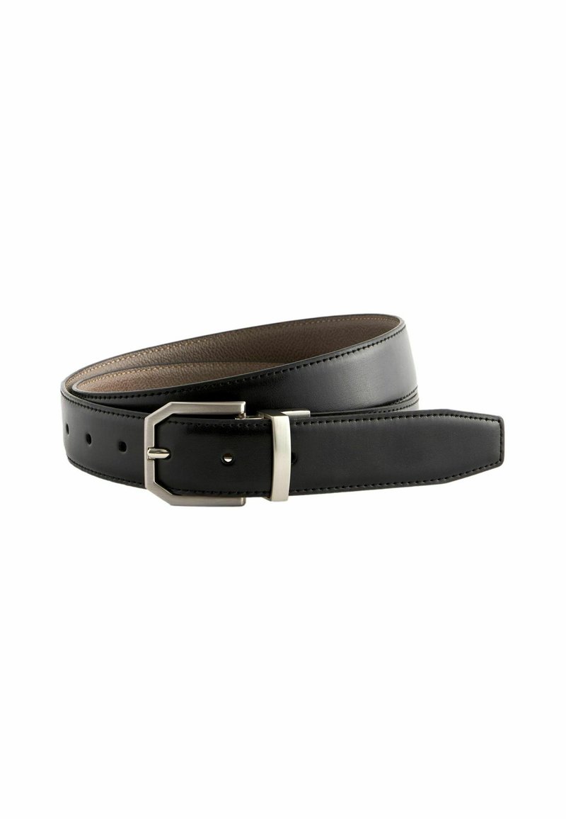 Next REVERISBLE REGULAR FIT - Klassisk bælte - black ecru