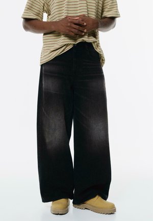 MID-RISE WIDE-LEG - Laza szabású farmerek - black