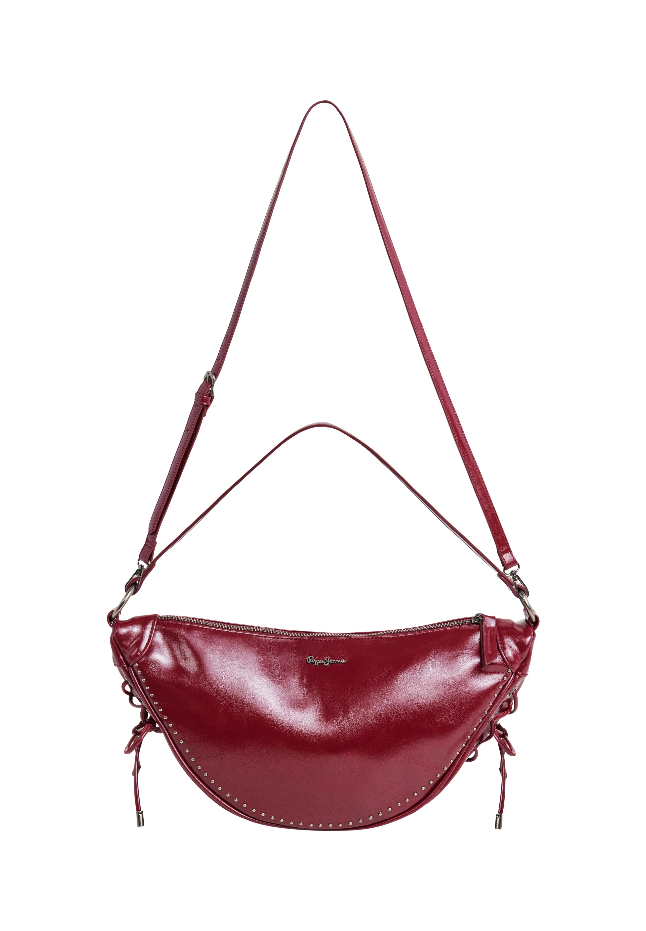 Pepe Jeans HANNAH LACE - Bolso de mano - burgundy red/burdeos