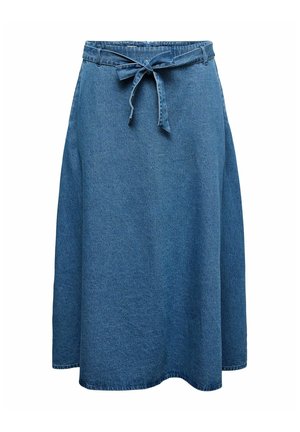 Vero Moda Curve, DENIM SKIRT VMCJOLENE HIGH RISE LONG SKIRT - Jupe longue - medium blue denim