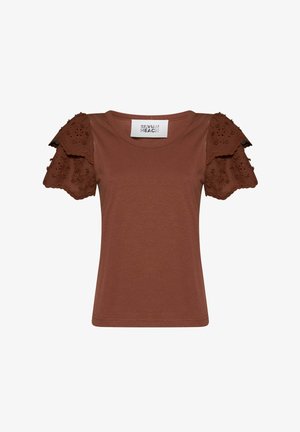 John Richmond, SILVIAN HEACH THUPAN - T-shirt con stampa - brown