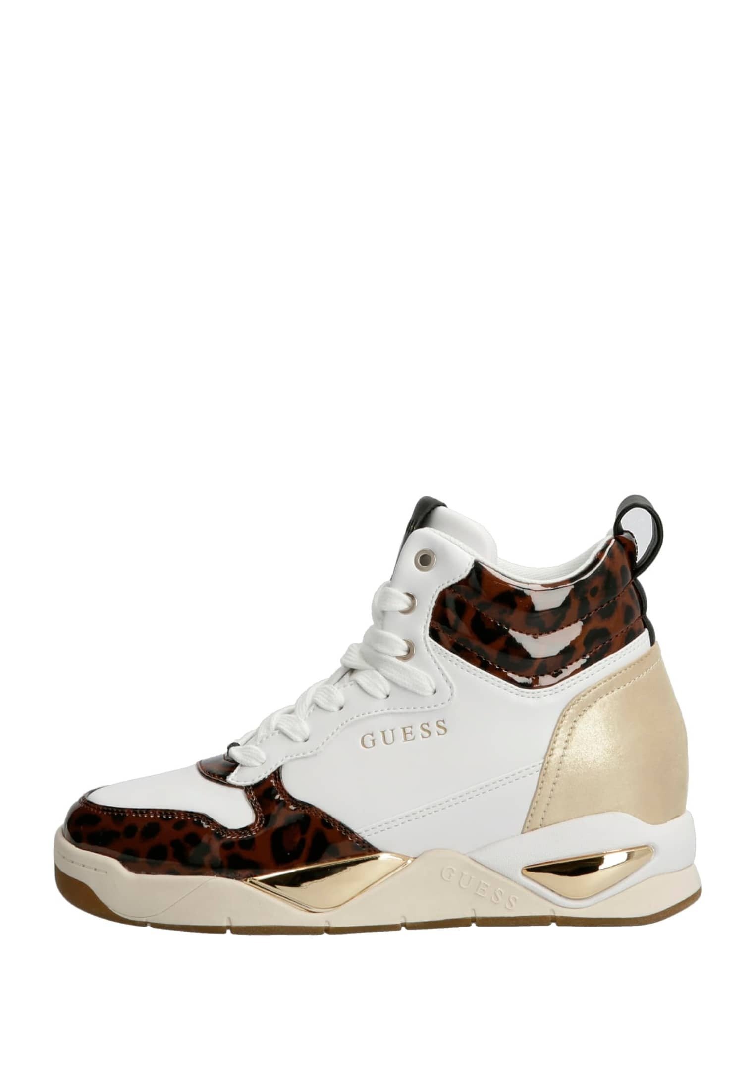 Guess Sneakers hoog - mehrfarbig weiß/wit - Zalando.nl