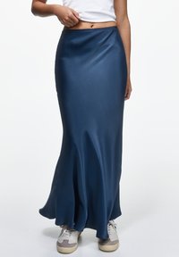 MIDI - A-snit nederdel - blue