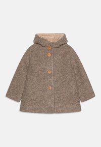 Huttelihut COAT HOOD UNISEX - Klassikaline mantel - camel melange