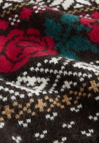 CREW NECK - Maglione - chocolate brown fairisle