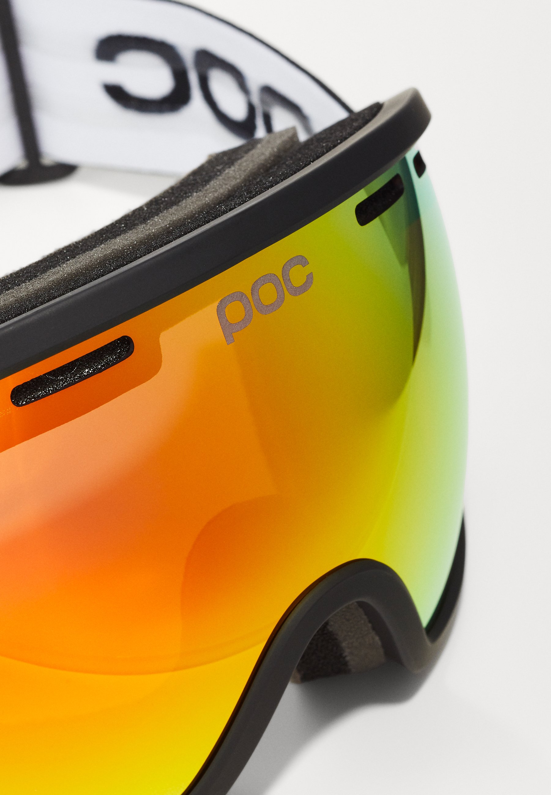 POC FOVEA - Gafas de esquí - uranium black/partly sunny orange
