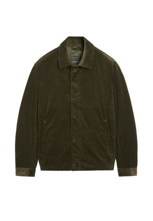 Massimo Dutti, CORDUROY JACKET WITH PLACKET DETAIL - Giacca da mezza stagione - khaki