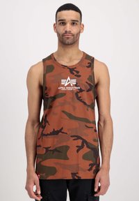 Alpha Industries BASIC TANK CAMO - Top - burned camo
