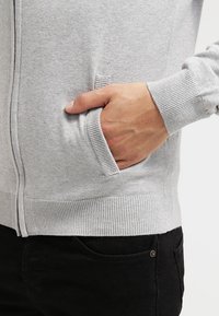 Pier One Chaqueta de punto - light grey melange