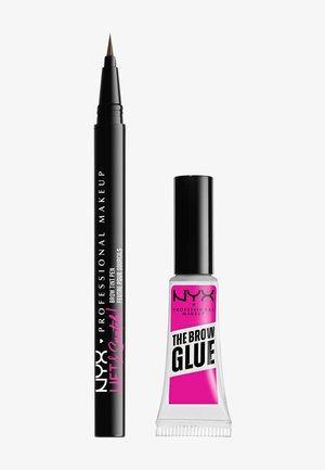 THE BROW GLUE STICK + LIFT & SNATCH BROW TINT PENCIL SET - Kit make up - ash brown