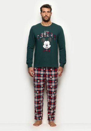 DISNEY HOLIDAY CHEERS - SET - Nattøj sæt - dark green checkered