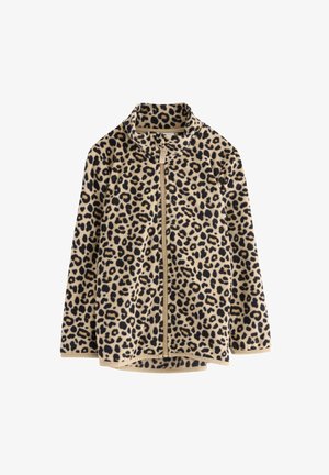 JACKET - Športna jopa s kapuco na zadrgo - beige