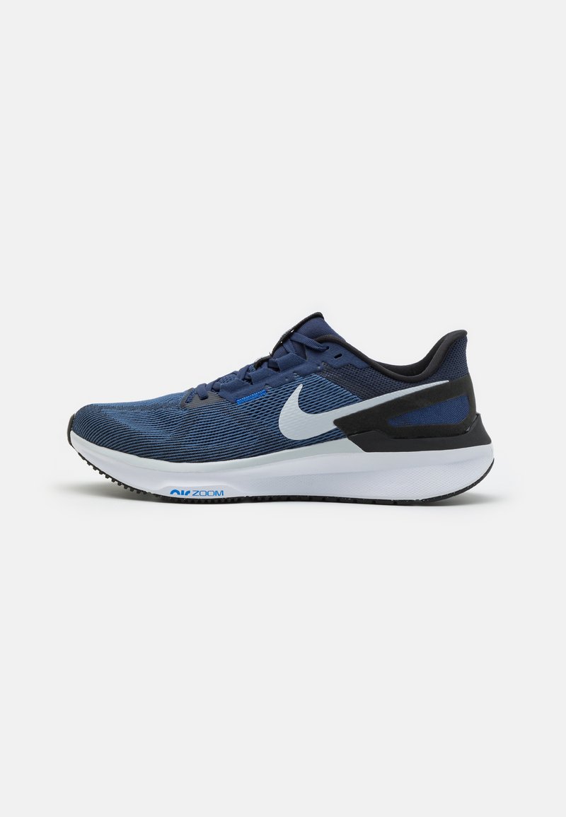 Nike Performance STRUCTURE 25 - Løbesko til landevejen - midnight navy/pure platinum/white/black/racer blue