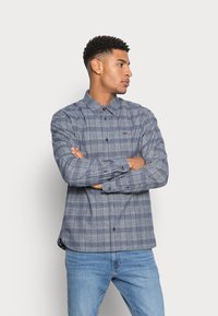 Denham HARLEY CHECK - Camisa - grey