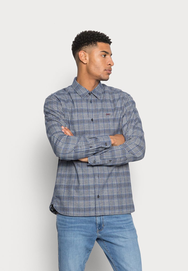 Denham HARLEY CHECK - Camisa - grey