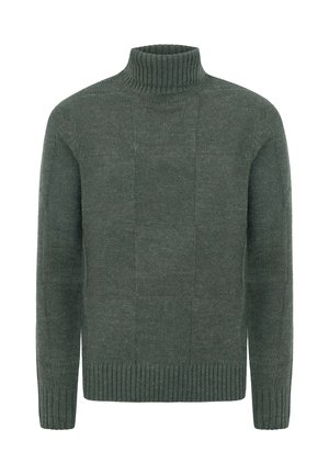 Striktrøje - green checkered
