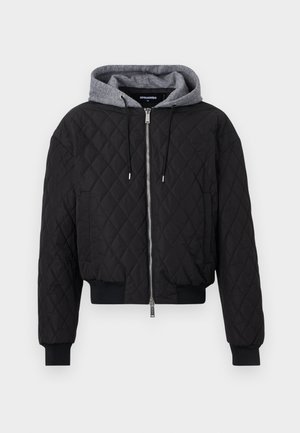 HERITAGE QUILTED BOMBER - Overgangsjakke - black