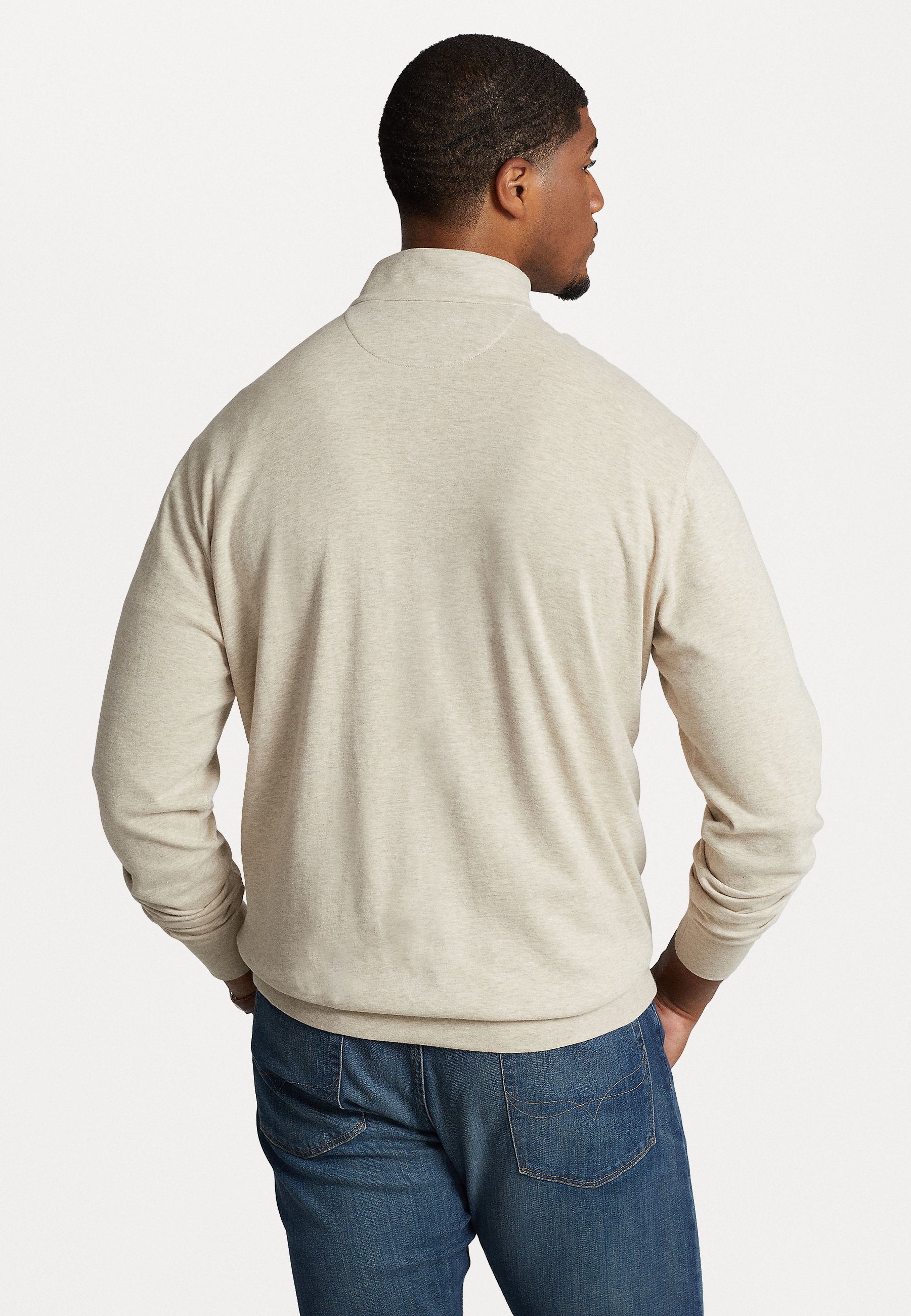 Polo Ralph Lauren Big & Tall LUXURY JERSEY QUARTER ZIP PULLOVER