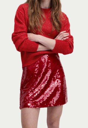 Striktrøje - red