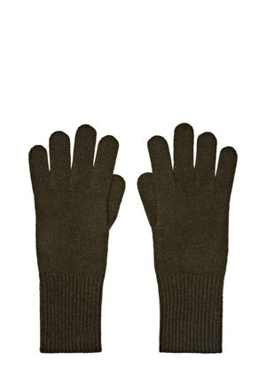 Handsker - mottled dark green