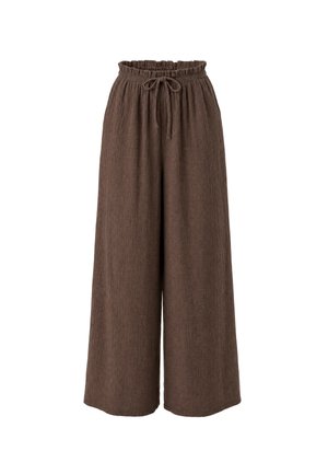 Seasons of April, SEASONS OF APRIL HOSEN MUSSELIN LISKA OVERSIZED - Stoffhose - mokka