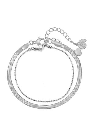 SNAKE AND BEAD SET OF 2 - Bracelet - silver-coloured