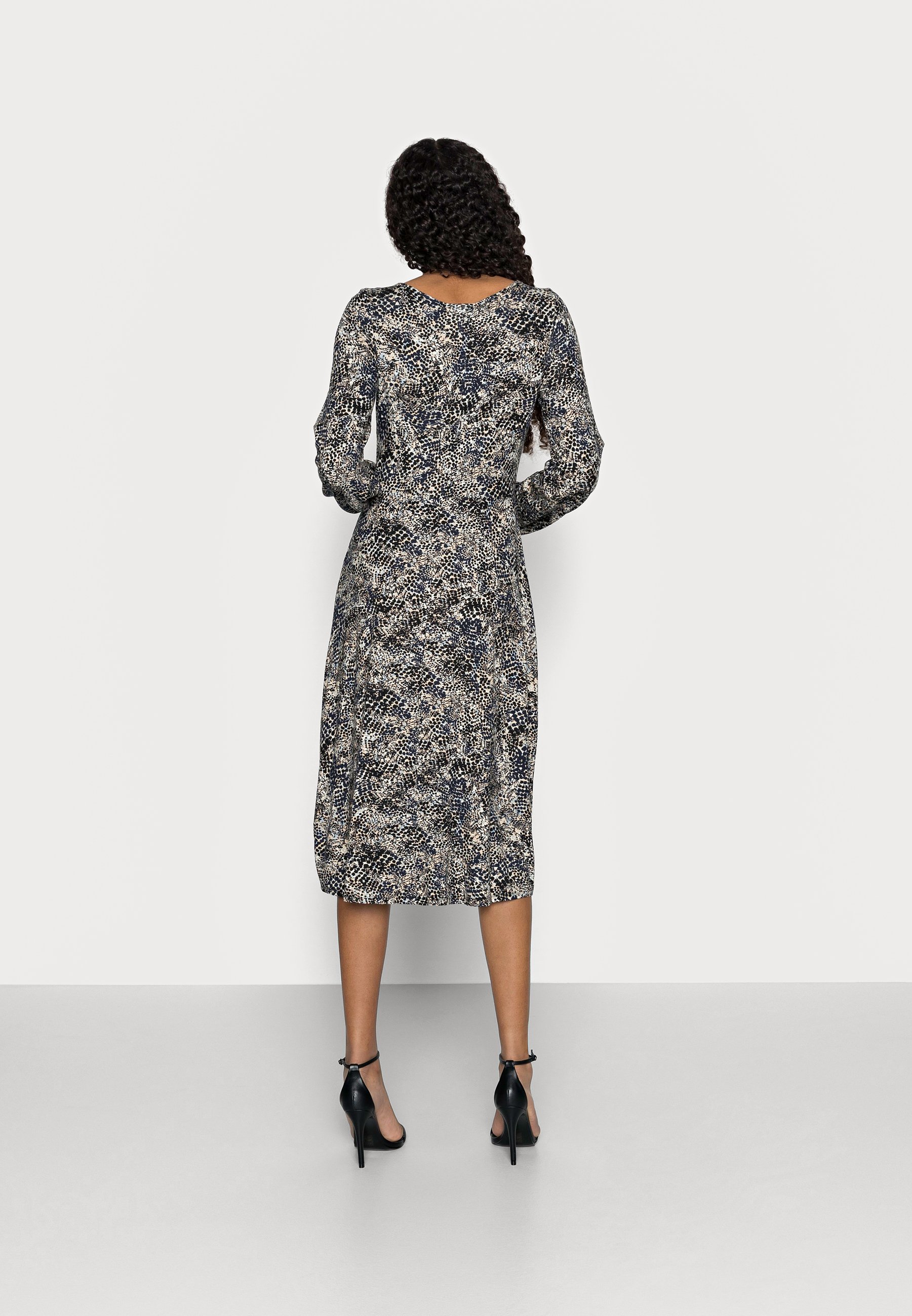 wallis navy spot dress