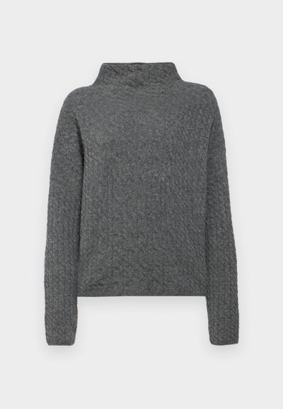 Filippa K MIKA BRAID SWEATER - Striktrøje - mid grey m
