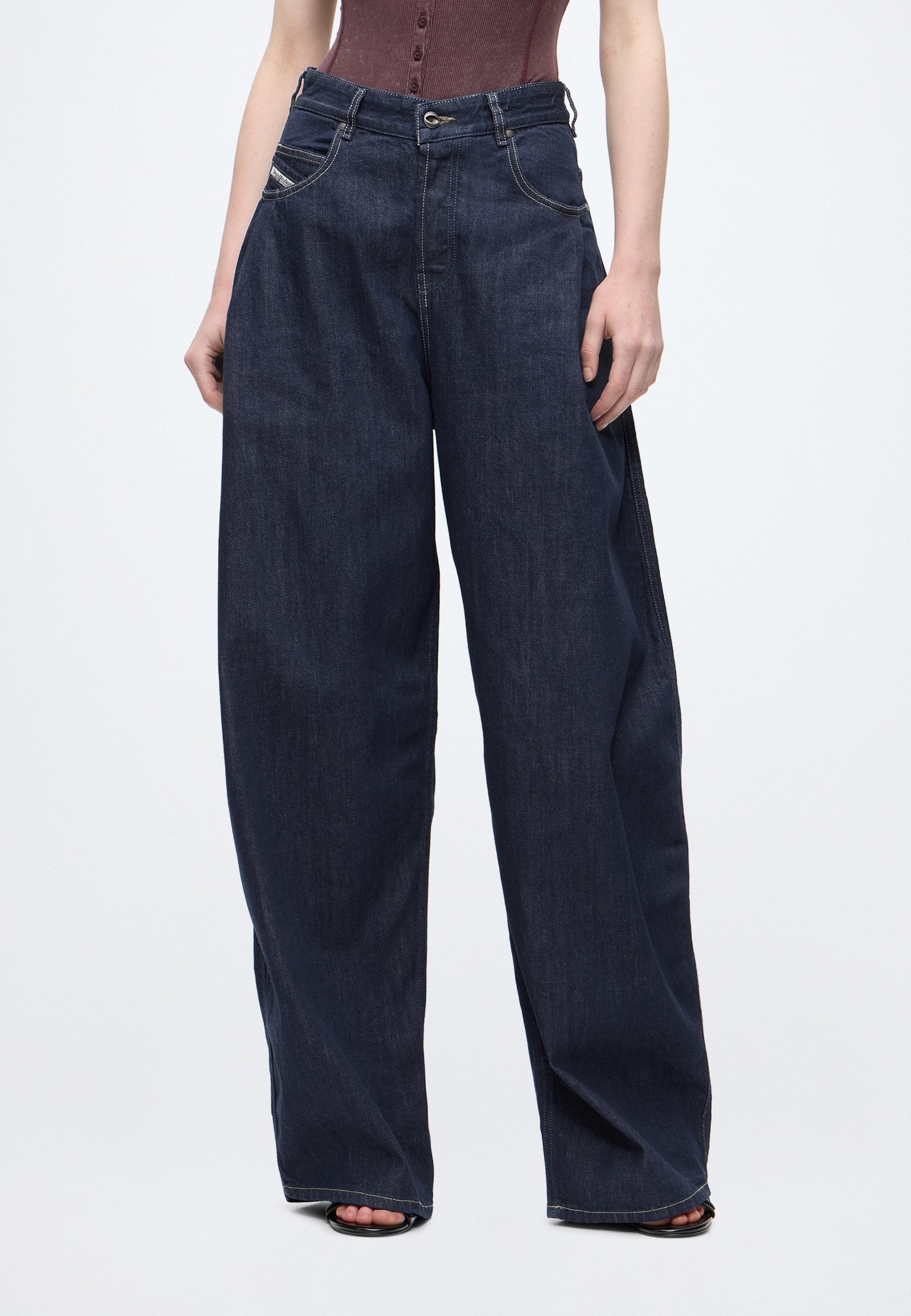 Diesel KHELZ - Baggy Jeans - blue/blue denim - Zalando.ie