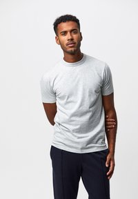 PROFUOMO - SHORT SLEEVE - T-shirt basic - grey Miniatuurafbeelding 1