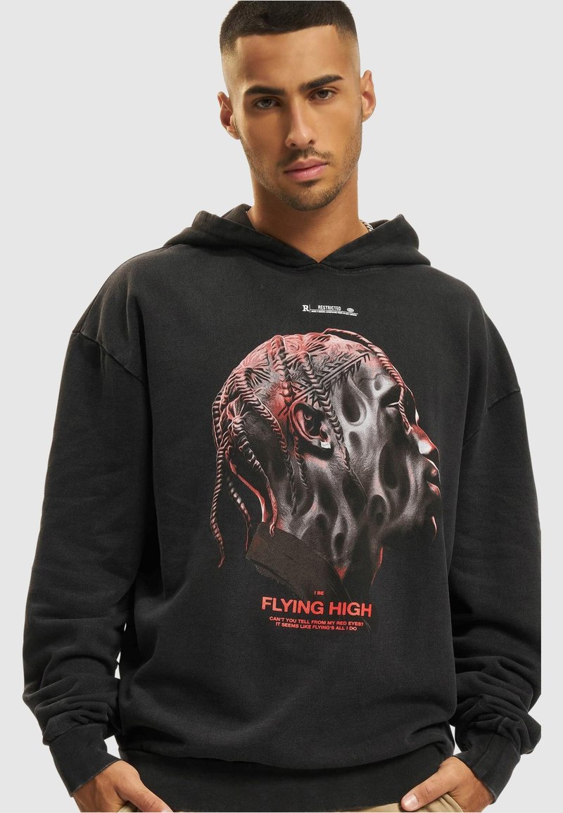 Upscale by Mister Tee FLYING HIGH OVERSIZE HOODY FLYING HIGH OVE - Hoodie - acid black