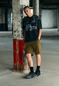 Next T-shirt med print - slate grey