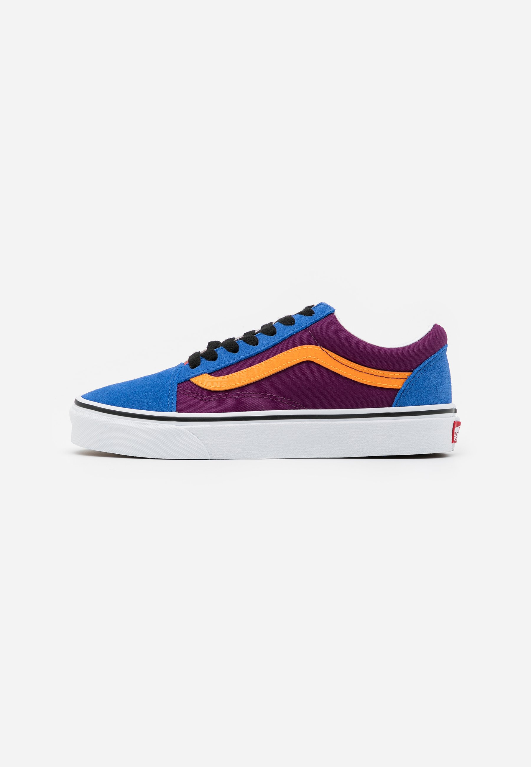 purple and orange vans