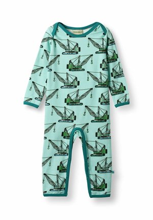 LONG-SLEEVED WITH CRANE MACHINES - Tuta jumpsuit - blue