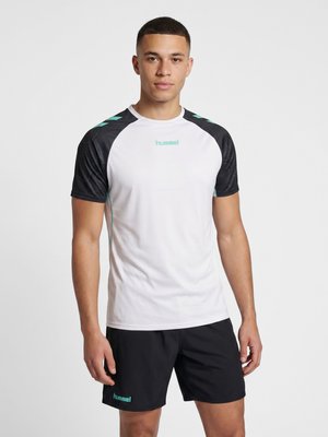 Hummel, Sports T-shirt - vaporous gray pool blue