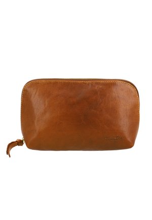Gusti Leder ELI - Wash bag - honey brown